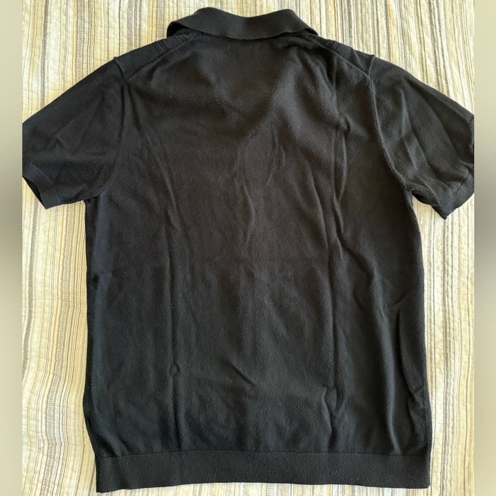 Open Edit Fine Cable Knit Detail Shirt - Picture 6 of 7